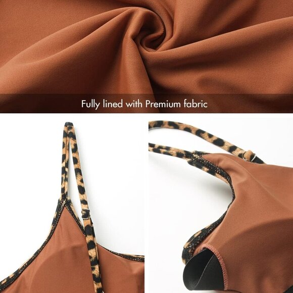 Sexy Leopard Tummy Control One Piece Swimsuit for Women - Picture 6 of 6